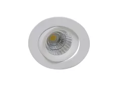 Donolux LED Basis cветильник, встраиваемый,12Вт,3000К, 928Лм, 38〫,D100H87mm, IP45, корпус белый+источник питания AC220-245В 300мА в комплекте