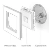 Werkel графит рифленый Розетка Ethernet RJ-45 1-я. W1181004 (фото 2)