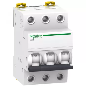 Автоматический выключатель Schneider Electric Acti9 iK60N, 3 полюса, 6A, тип C, 6kA