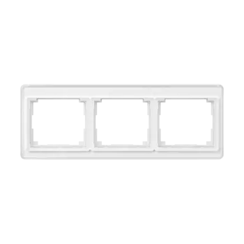 Рамка Jung SL 500 на 3 поста, горизонтальная, белый