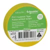 Изолента ПВХ, ширина 19 мм, длина 20 метров, толщина 0,13 мм, жёлтая, Schneider Electric (фото 4)