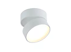 Donolux LED Bloom св-к накладной поворотный, 18Вт, D120хH82мм, 1245Лм, 120°, 3000К, IP20, Ra >90 белый RAL9003,блок питания в комплекте