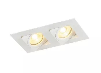 Donolux LED Skelin св-к встраиваемый поворотный, GU10, D180х92хH28мм, IP20, белый RAL9003, без лампы