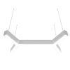 Donolux подвесной светодиодный светильник, 57,6 Ватт, 3960Lm, 3000К, IP20, 490х835мм, H73мм, RAL9003 (мат.белый) (фото 1)