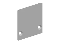 Боковая заглушка для профиля L18506 Цвет:Анодированное серебо