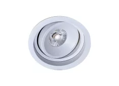 Donolux LED Illusion св-к встраиваемый, 10W, D94, H52мм, 926Lm, Ra90, 38°, 3000К, IP20, белый, блок питания в