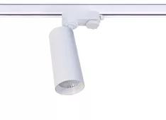 Donolux LED Rollo св-к трековый 30Вт, D74хH232мм, 1993Лм, 38°, 3000К, IP20, Ra >90,  белый RAL9003,,блок питания в комплекте