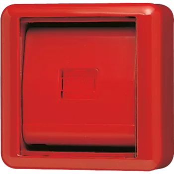 Крышка со стеклом – красная клавиша и красное окошко 860WGLRT Jung