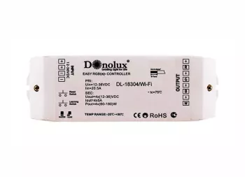 Donolux Wi-Fi контроллер для светод. лент, 12V-36V, 4 канала по 5А. Совм. с пультом DL-18304/RGBW Re