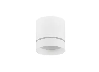 Donolux LED Barell св-к накладной, 15Вт, D108х H113мм, 980Лм, 120°, 3000К, IP20, Ra80,PF65,220-245В,белый RAL9003, источник питания в комплекте