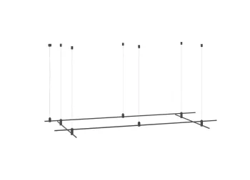 Donolux Magnet Modular System «CODE 1.2», L2000хL1000хH95-3000 мм (высота регулируется), DC24V, подвесное основание для модульных светильников, черный, блок питания в комплект не входит