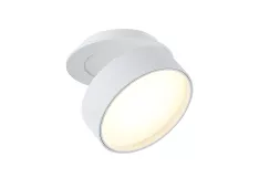 Donolux LED Bloom св-к встраиваемыйй поворотный, 18Вт, D120хH38мм, 1245Лм, 120°, 3000К, IP20, Ra >90 белый RAL9003,блок питания в комплекте