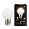 Лампа Gauss Black Шар 9.5W 890lm 3000K E27 LED 220V (фото 3)