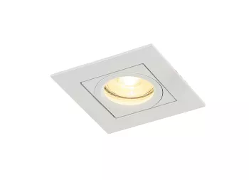 Donolux LED Skelin св-к встраиваемый поворотный, GU10, D92х92хH28мм, IP20, белый RAL9003, без лампы