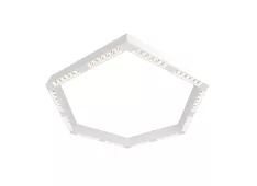 Donolux LED Eye-hex св-к накладной, 72W, 900х780мм, H71,5мм, 8840Lm, 48°, 3000К, IP20, корпус белый, белые модули, белый декор,  блок питания AC/DC 24V в комплекте