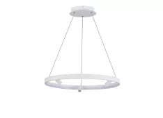 Donolux Aura Spot подвесной Led св-к, AC220-240В, 30Вт, 1650Lm, 3000K, D600xH1500мм, споты 3х3Вт, Ra>80, габариты профиля W13хH35мм, 45°, IP20, белый