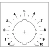 Abb COS  Шильдик для потенциометра (со шкалой) (фото 1)