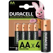 Аккумуляторы AA HR6/DX1500 2500mAh (блистер 4 шт.) Duracell