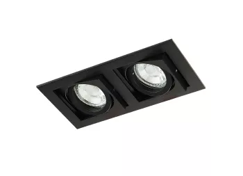 Donolux LED Skelin св-к встраиваемый поворотный, GU10, D180х92хH28мм, IP20, черный RAL9005, без лампы