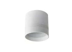 Donolux LED Barell св-к накладной, 9Вт, D79х79Hмм, 690Лм, 120°, 4000К, IP20, Ra80, PF65,220-245В,белый RAL9003, источник питания в комплекте