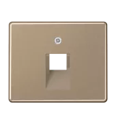 Крышка для одинарной телефонной и компьютерной розетки UAE; золотая бронза SL569-1UAGB Jung