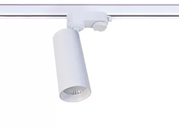 Donolux LED Rollo св-к трековый 30Вт, D74хH232мм, 1993Лм, 38°, 3000К, IP20, Ra >90,  белый RAL9003,,блок питания в комплекте