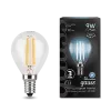 Лампа Gauss Black Filament Шар 9W 710lm 4100К Е14 LED 220V (фото 2)