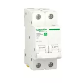 Автоматический выключатель Schneider Electric Resi9, 2 полюса, 6A, тип C, 6kA