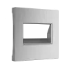 Werkel серебряный рифленый Накладка для двойной розетки Еthernet RJ-45. W1191109 (фото 1)
